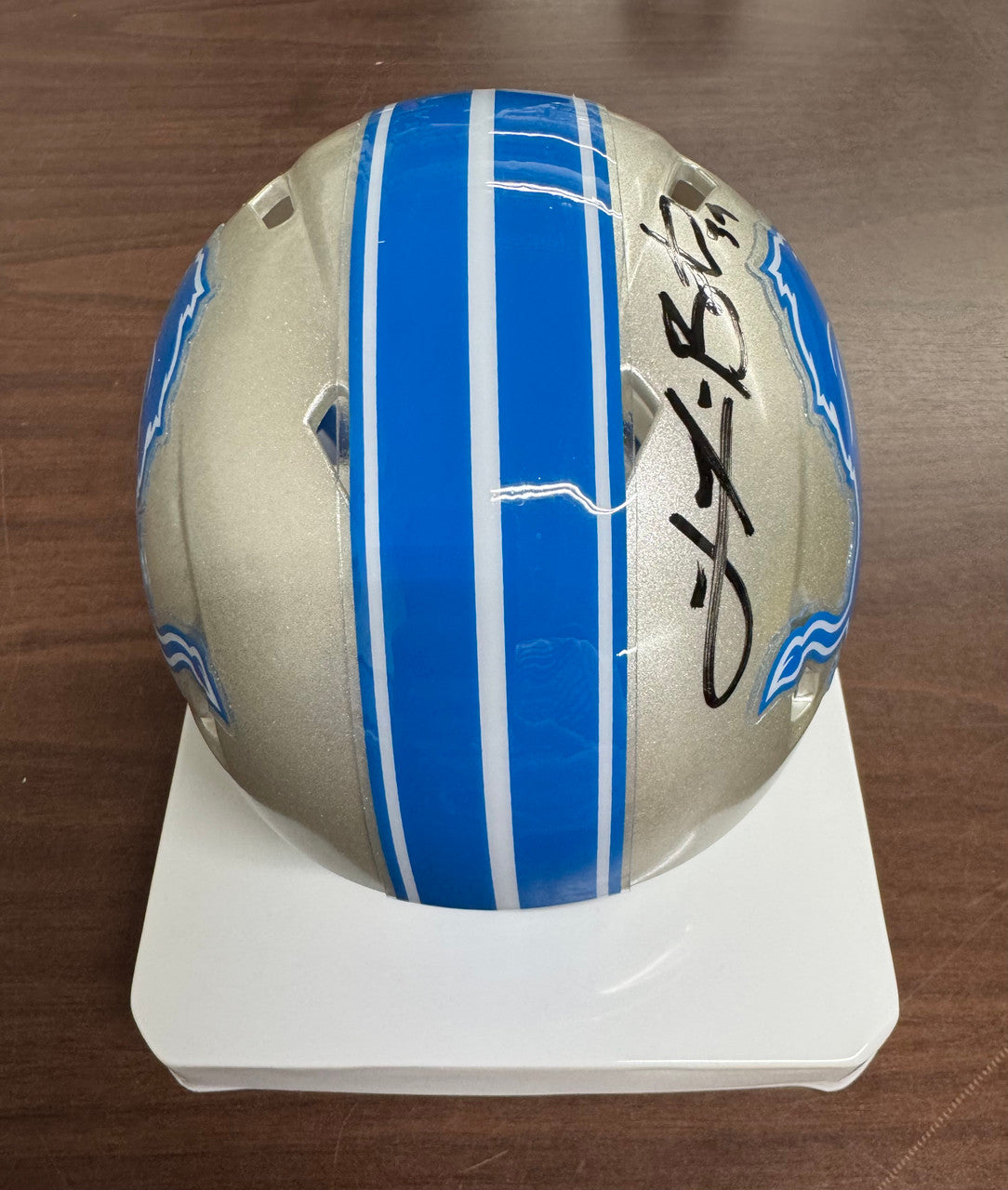 Jake Bates Signed Autographed Riddell Mini Helmet Detroit Lions JSA