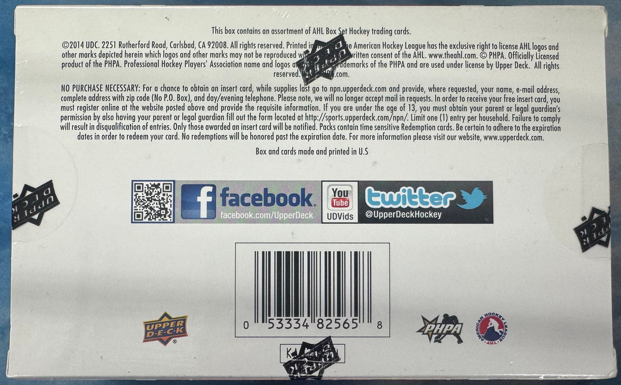 2014 Upper Deck AHL Hockey Factory Set Sealed