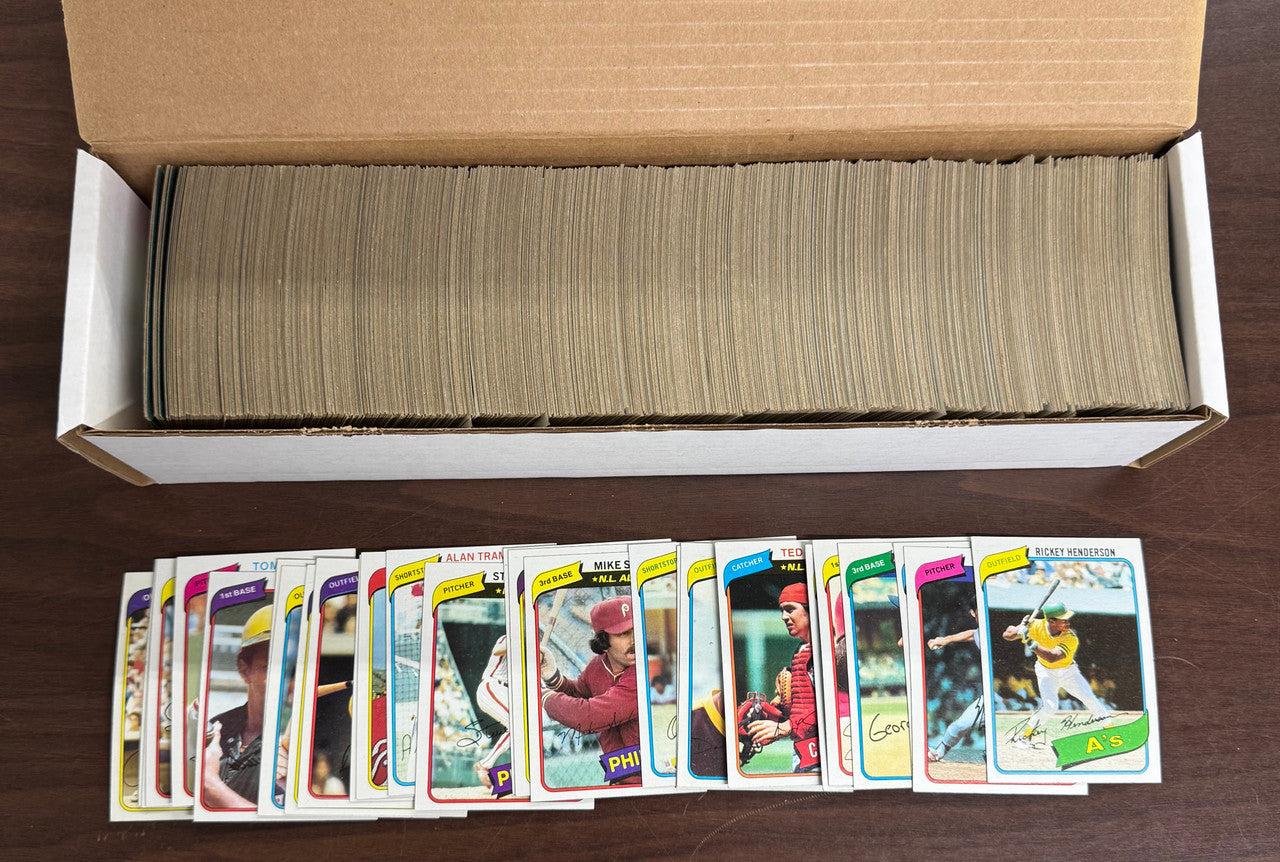 1980 Topps Baseball Complete Set (726) NM/MT Henderson RC