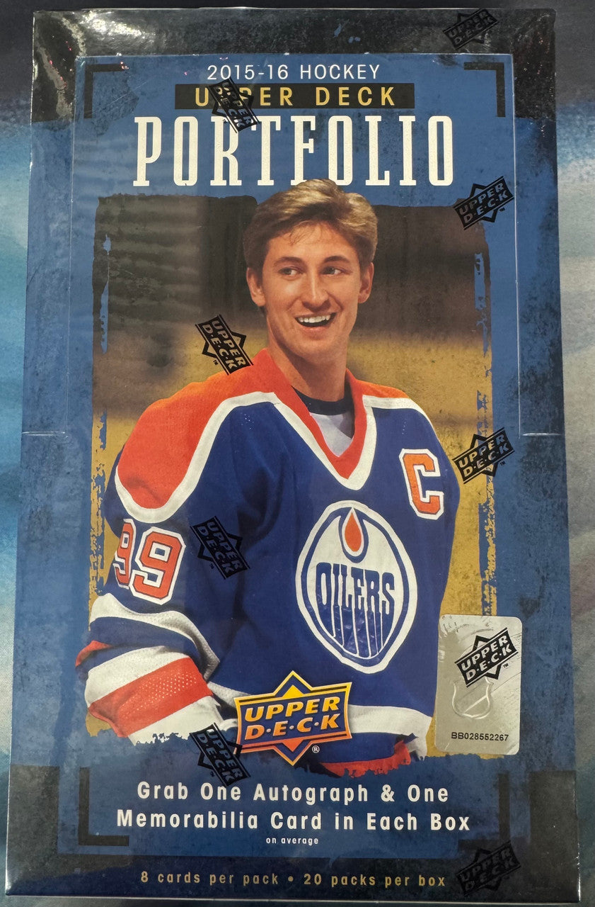 2015/16 Upper Deck Portfolio Hockey Hobby Box Factory Sealed