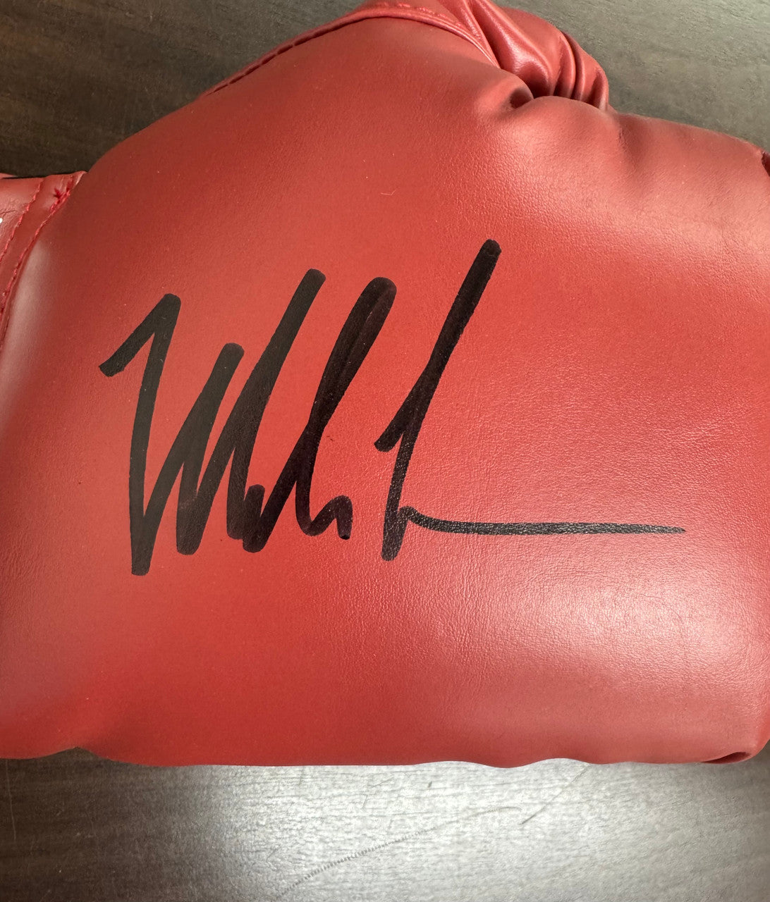 Mike Tyson Signed Autographed Boxing Glove Red Fiterman