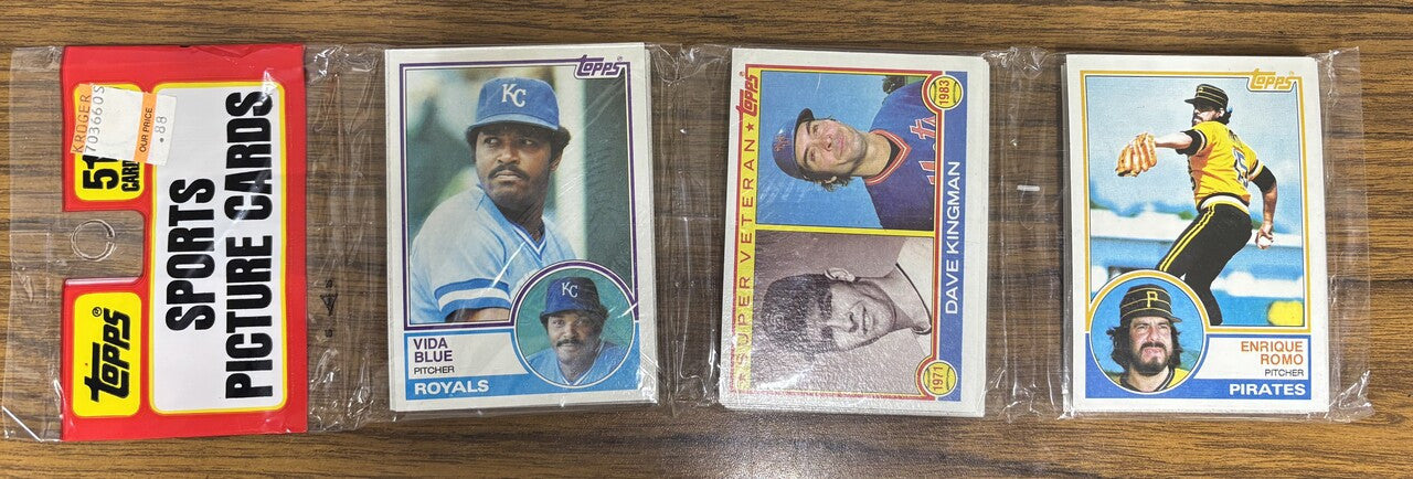 1983 Topps Baseball Rack Pack Factory Sealed