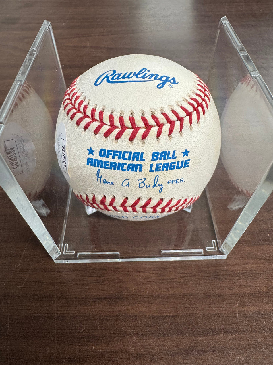 Al Kaline Signed Autographed Rawlings OAL Baseball JSA "B"