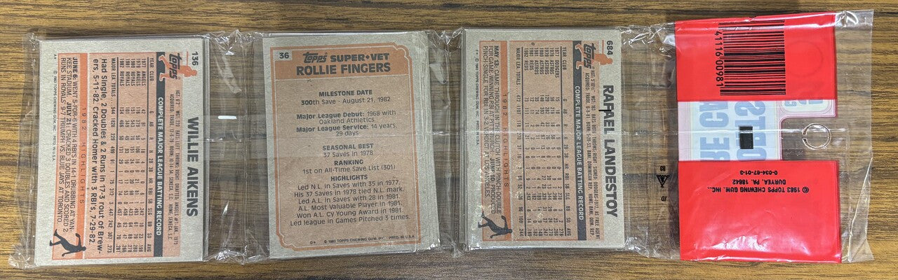 1983 Topps Baseball Rack Pack Factory Sealed