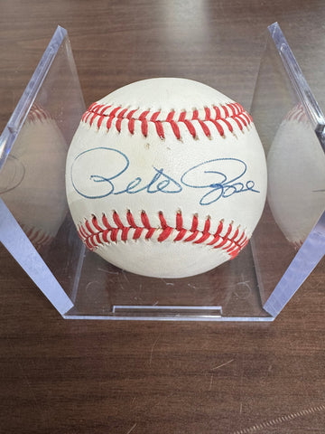 Pete Rose Signed Autographed Rawlings ONL Baseball JSA "B"