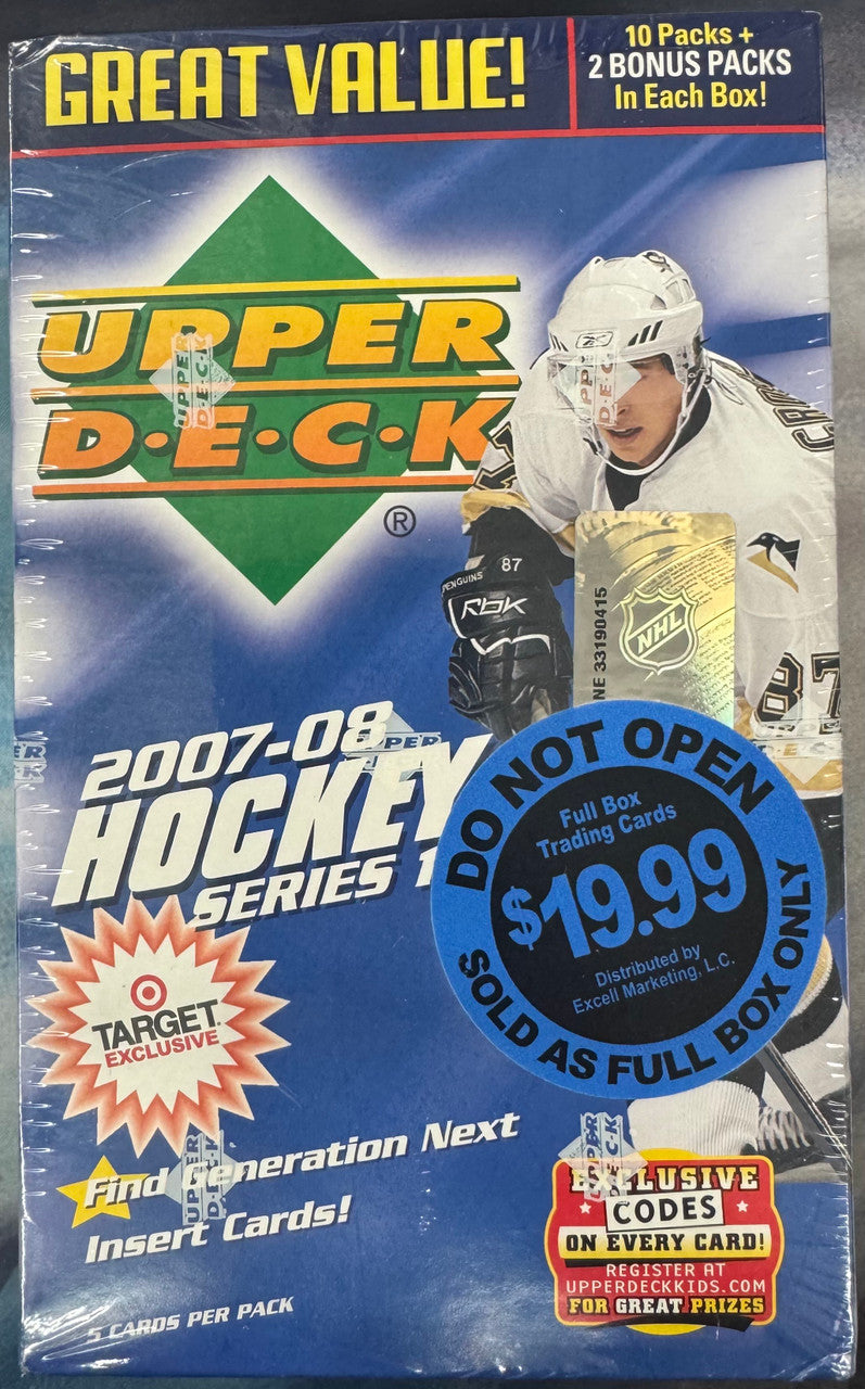 2007/08 Upper Deck Hockey Series 1 Target Exclusive Blaster Box Factory Sealed