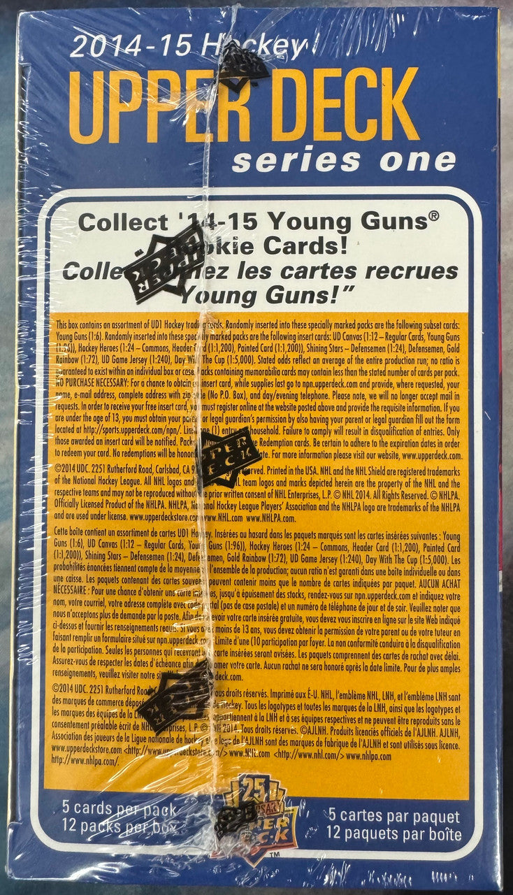 2014/15 Upper Deck Hockey Series 1 Blaster Box Factory Sealed