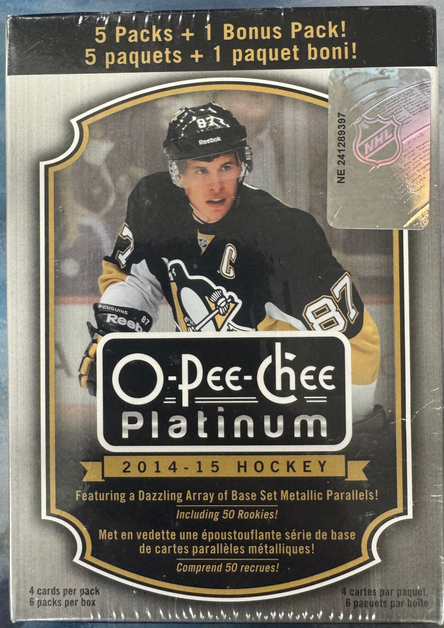 2014/15 O-Pee-Chee Platinum Hockey Blaster Box Factory Sealed