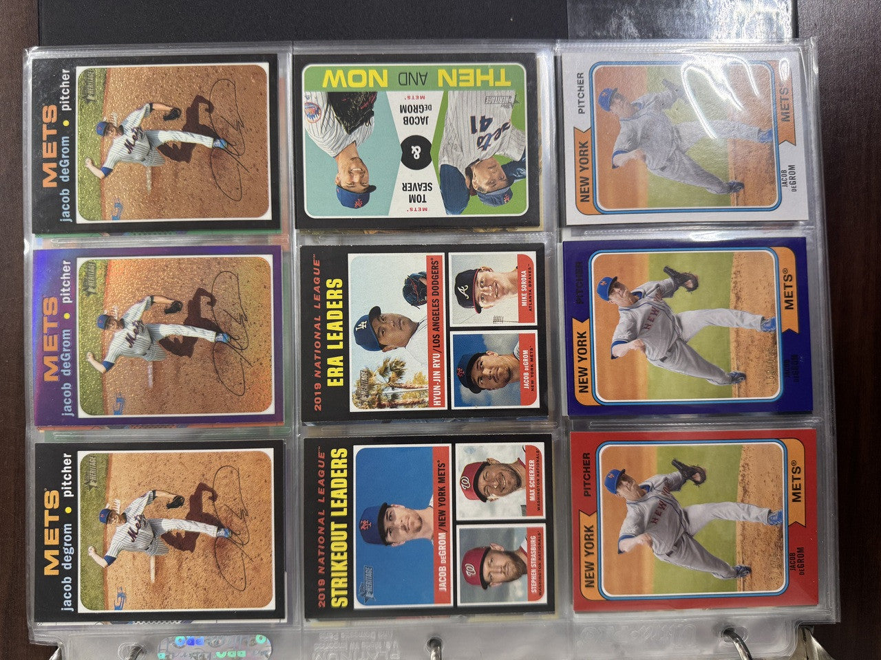 Topps Baseball Jacob deGrom Lot of 120 Cards - Chrome, Triple Threads, Museum