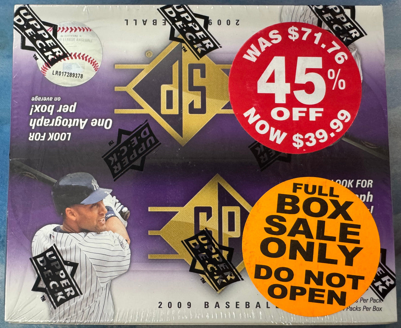 2009 Upper Deck SP Baseball Hobby Box Factory Sealed
