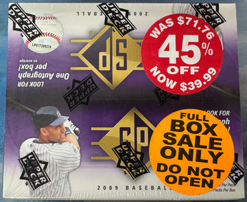 2009 Upper Deck SP Baseball Hobby Box Factory Sealed