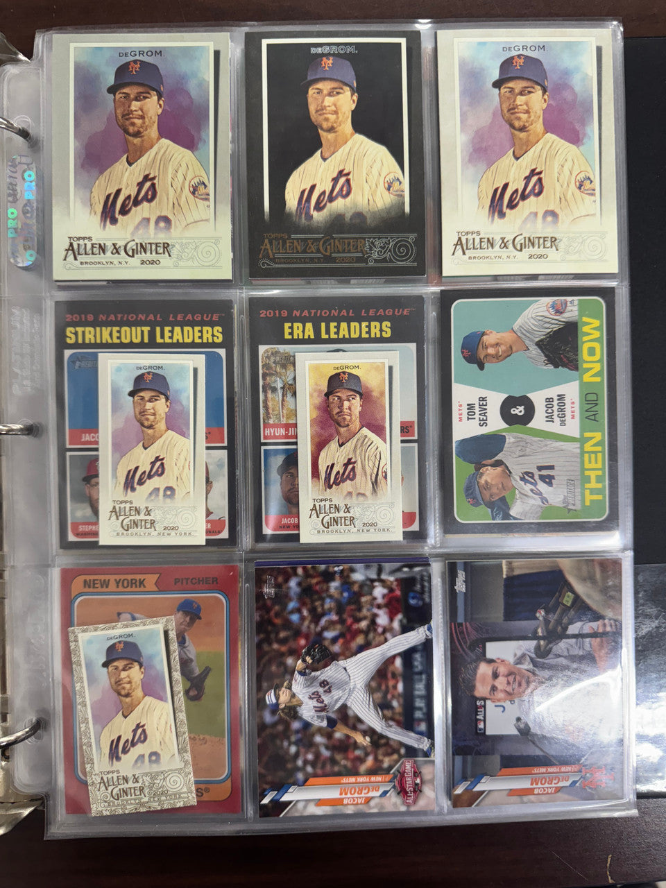 Topps Baseball Jacob deGrom Lot of 120 Cards - Chrome, Triple Threads, Museum