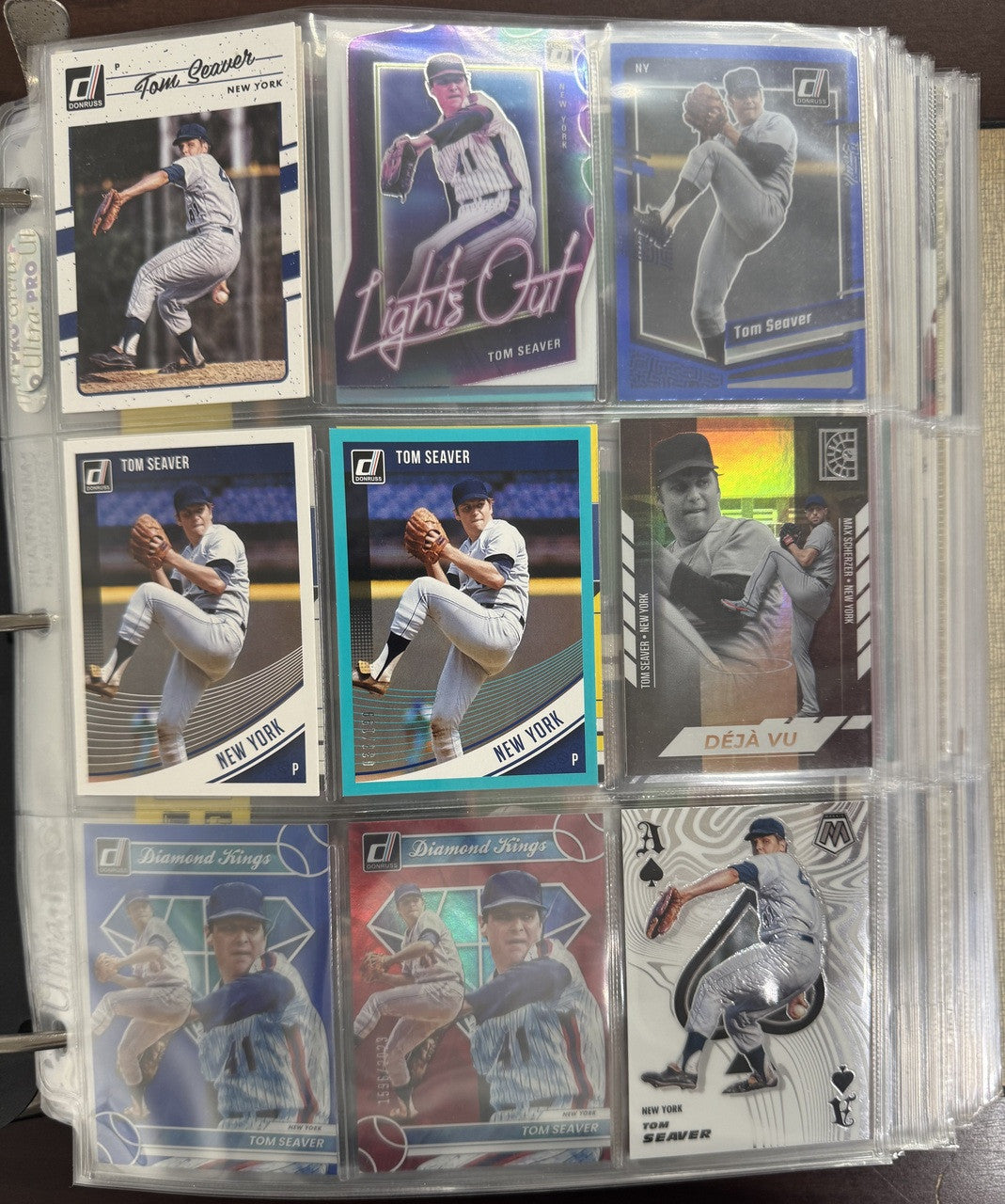 Tom Seaver Topps/Panini/Donruss Binder Lot of 452 Cards