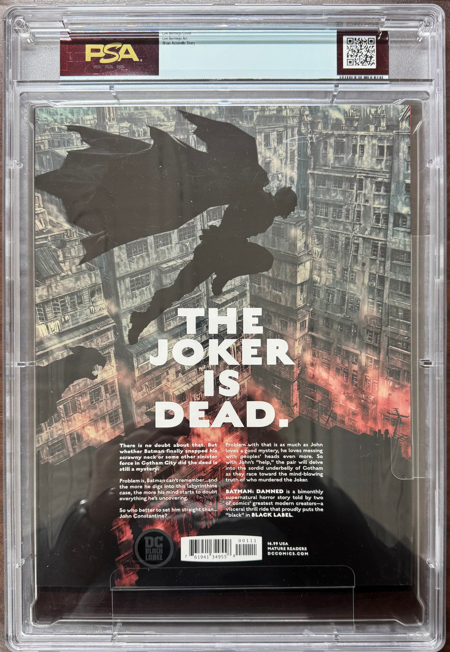 DC Comics Batman Damned #1 White Pages 1st Edition PSA 10 Gold Label