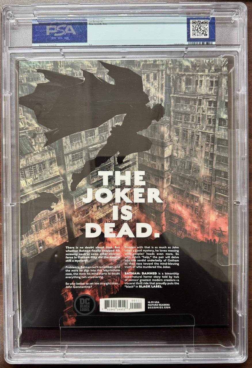 DC Comics Batman Damned #1 White Pages 1st Edition PSA 9.8