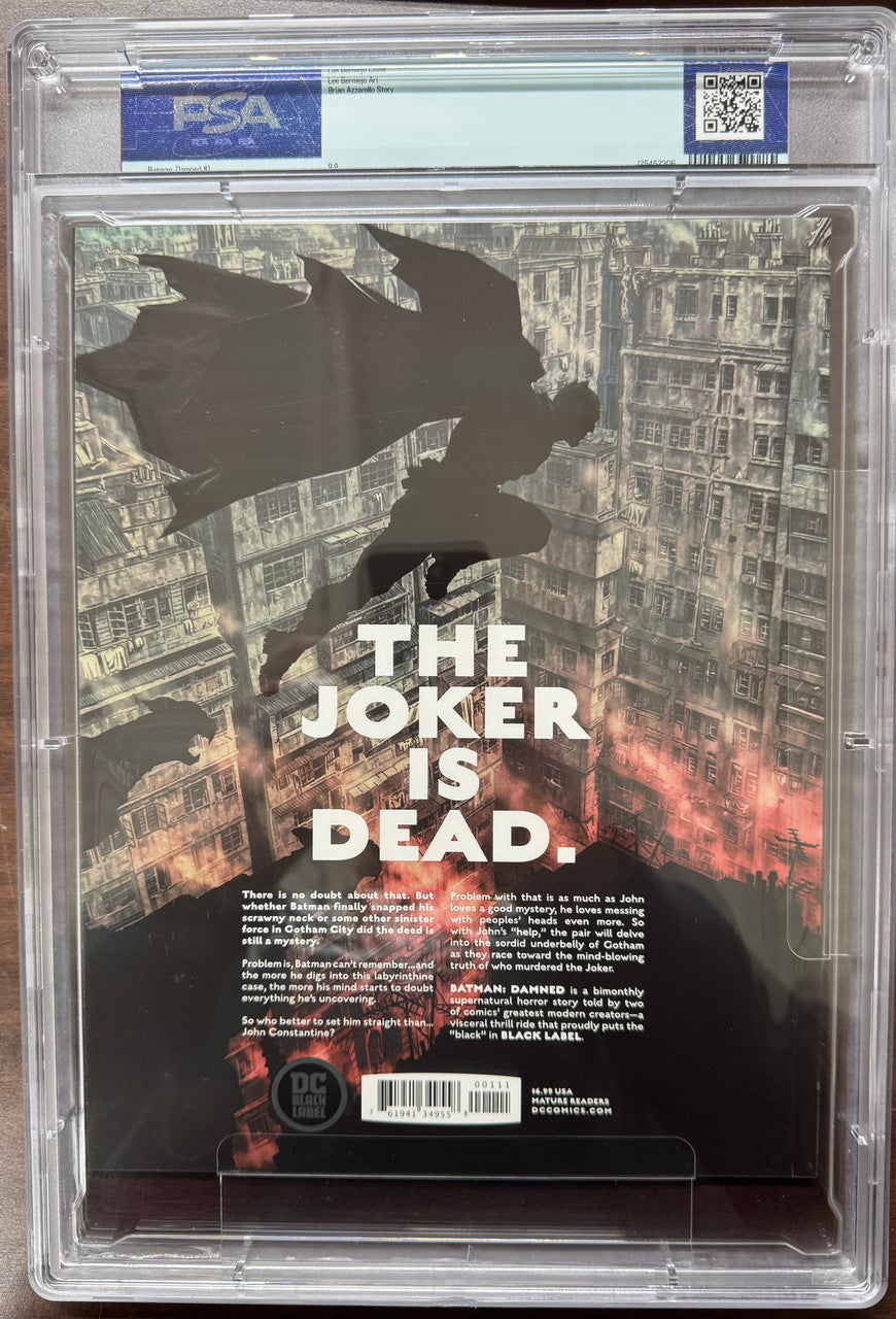 DC Comics Batman Damned #1 White Pages 1st Edition PSA 9.8 (A)