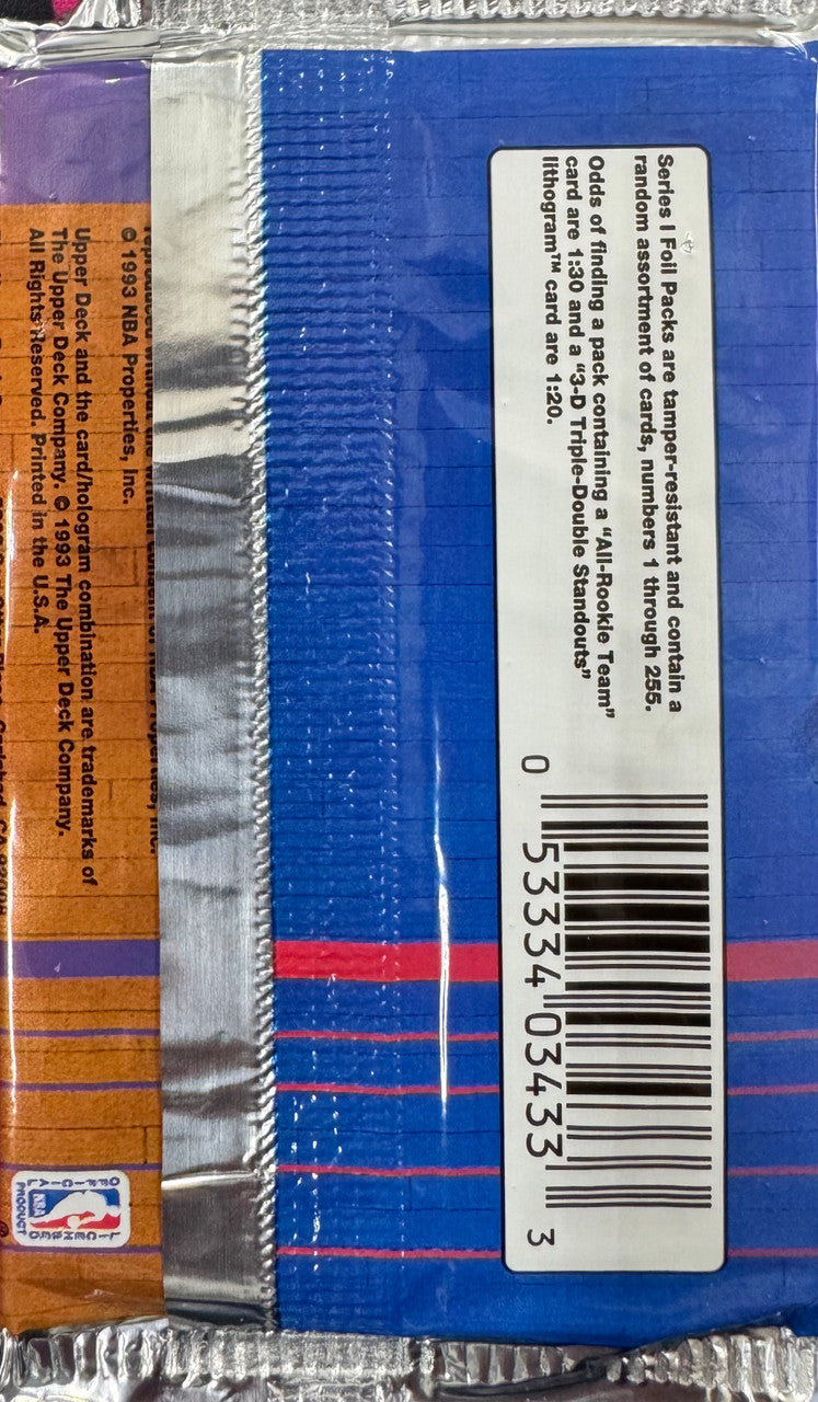 1993-94 Upper Deck Series 1 Basketball Retail Pack