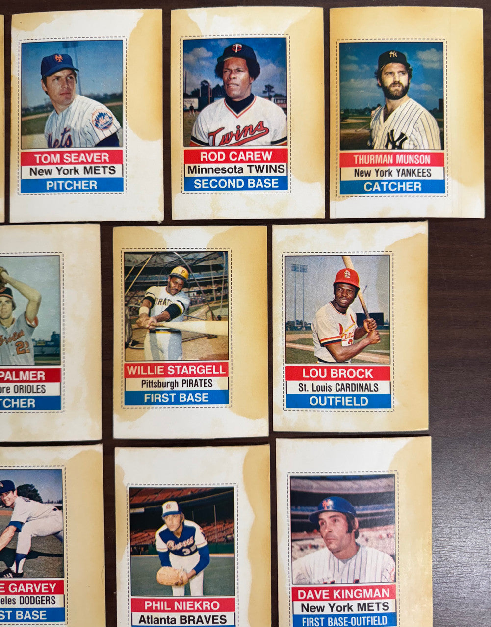 1976 Hostess Baseball Cards Lot of 17 Low Grade