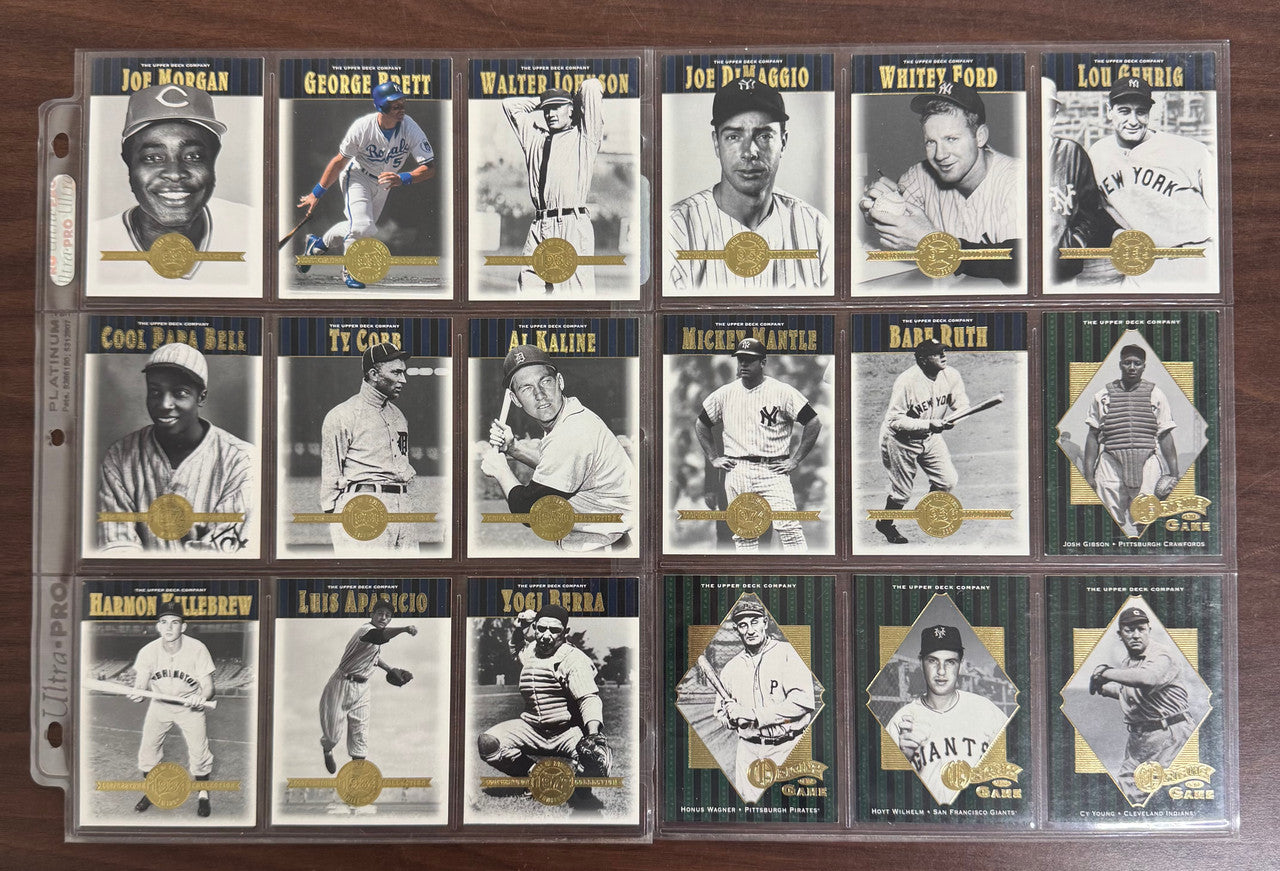 2001 Upper Deck Cooperstown Collection Complete Set (90) NM/MT