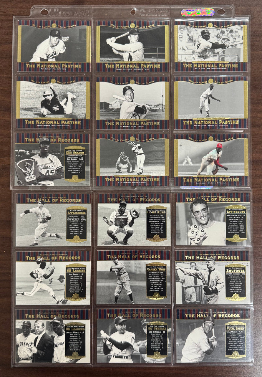 2001 Upper Deck Cooperstown Collection Complete Set (90) NM/MT