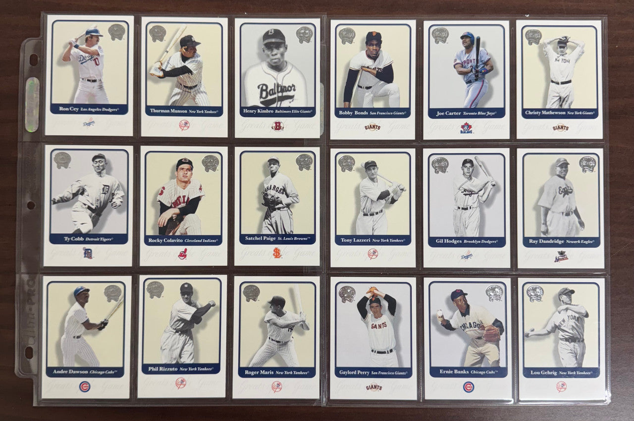 2001 Fleer Baseball Greats Of The Game Complete Set (137) NM/MT