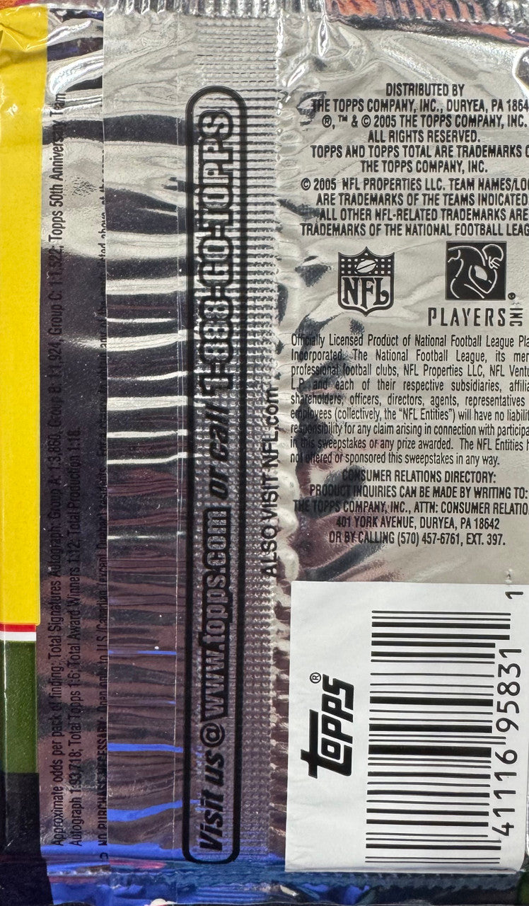 2005 Topps Total Football Pack