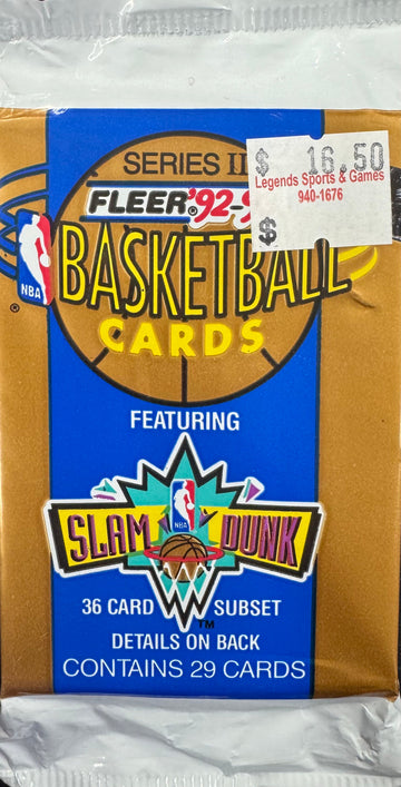 1992/93 Fleer Basketball Series II Cello Pack