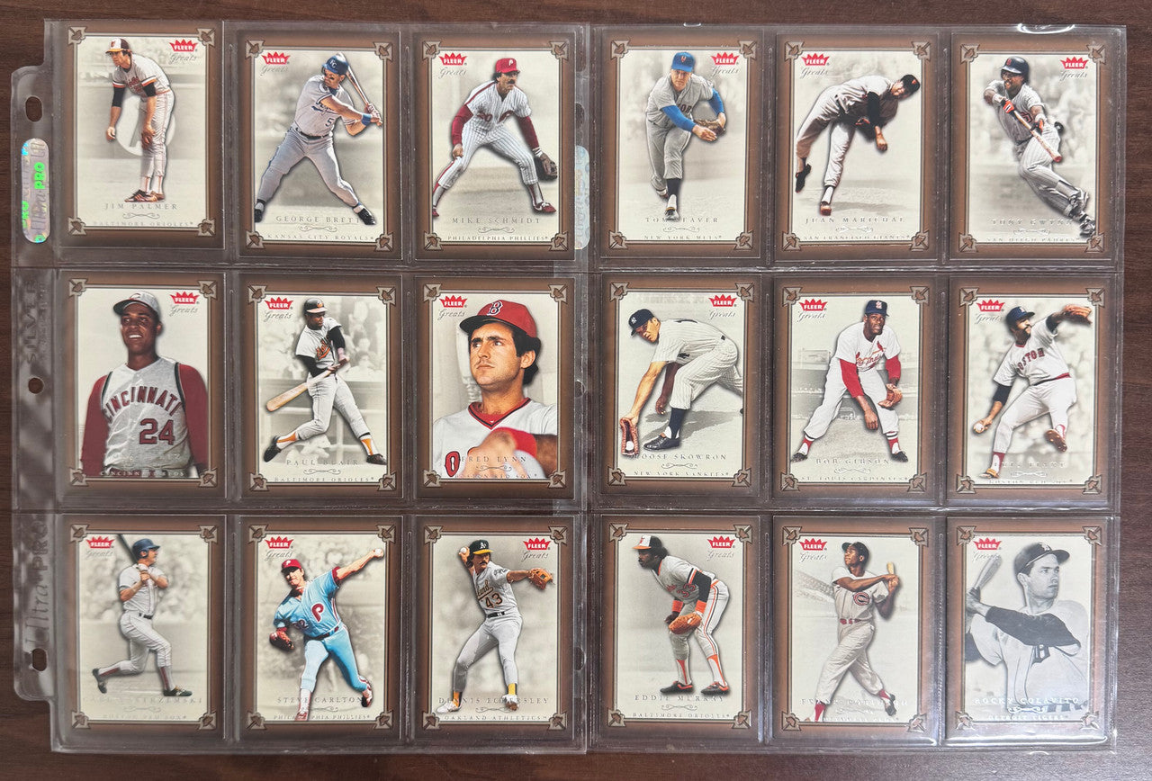 2004 Fleer Baseball Greats Complete Set (145) NM/MT