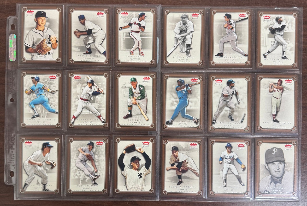 2004 Fleer Baseball Greats Complete Set (145) NM/MT