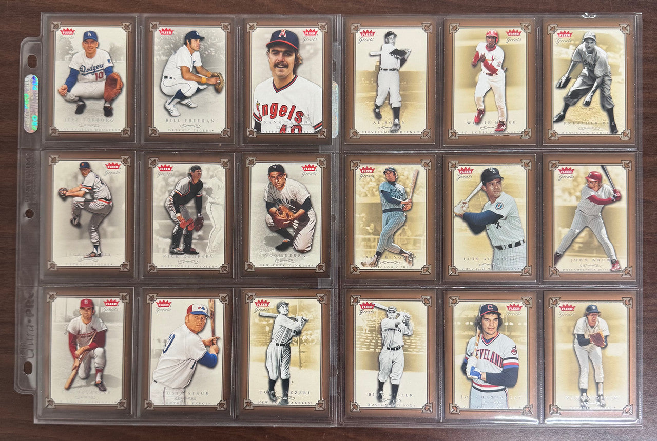 2004 Fleer Baseball Greats Complete Set (145) NM/MT