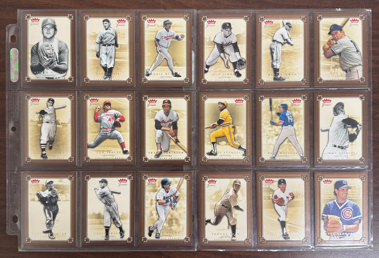 2004 Fleer Baseball Greats Complete Set (145) NM/MT