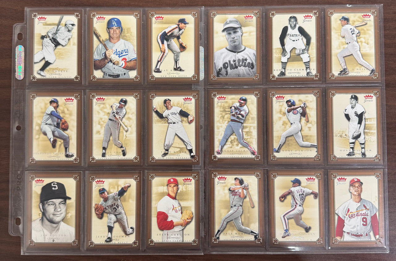 2004 Fleer Baseball Greats Complete Set (145) NM/MT