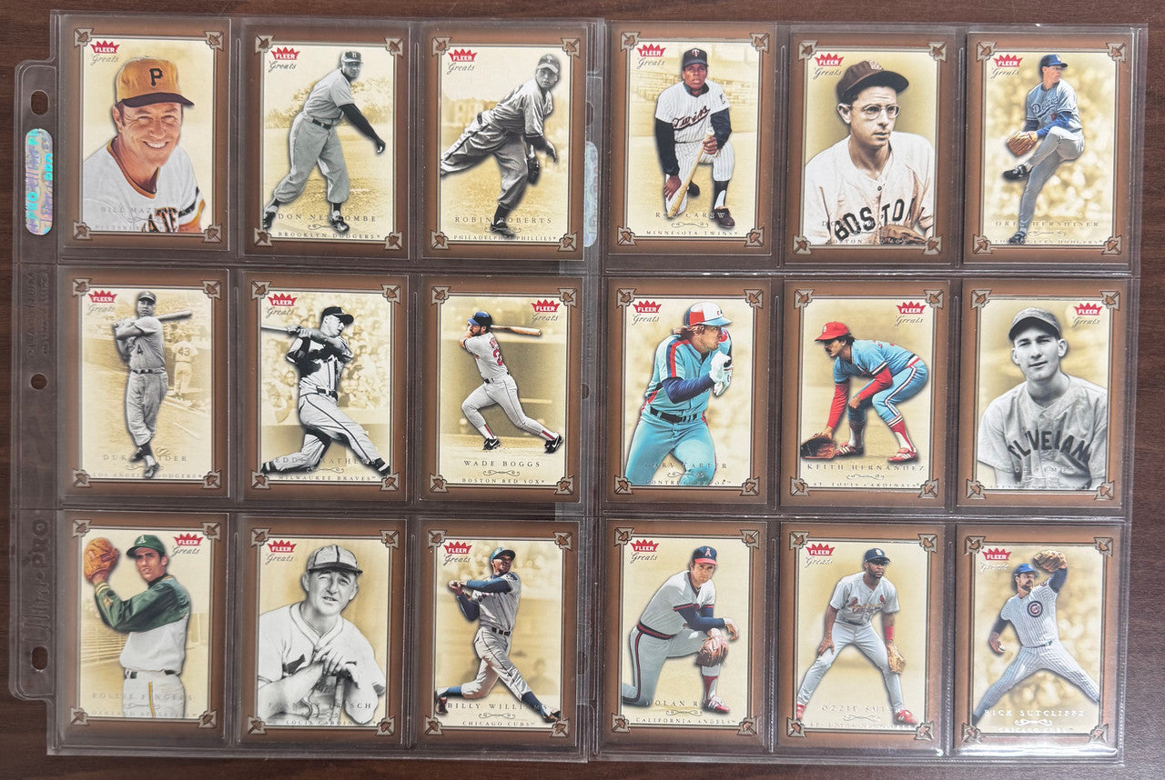2004 Fleer Baseball Greats Complete Set (145) NM/MT