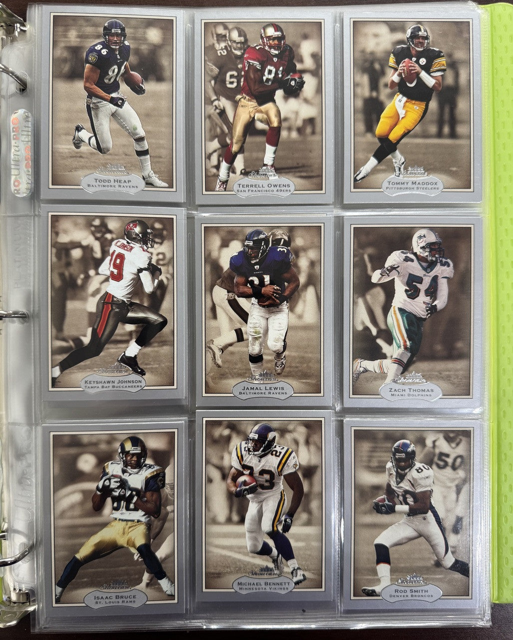 2003 Fleer Showcase Football Complete Base Set (90)