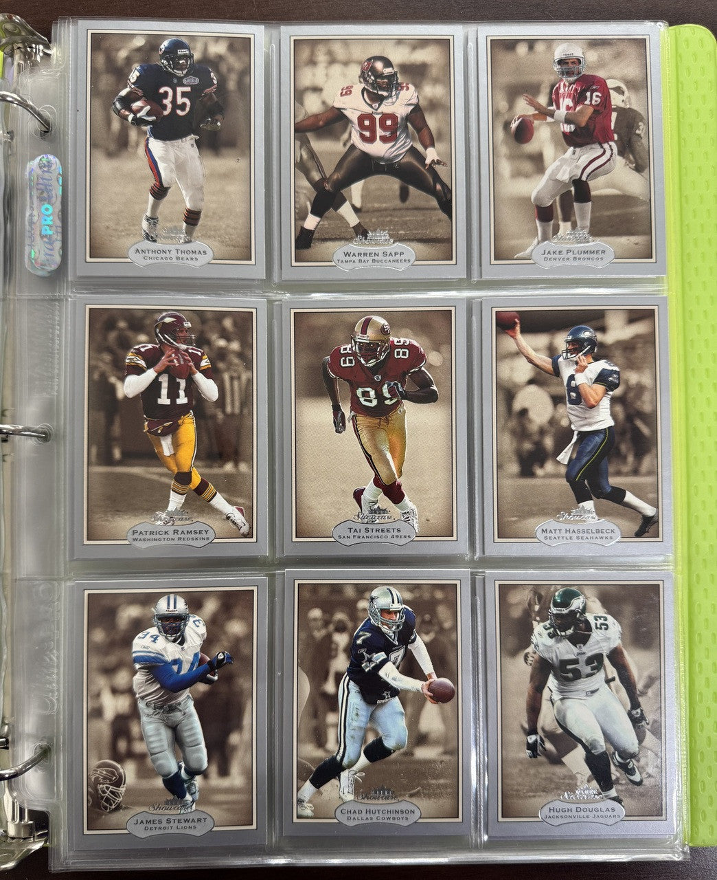 2003 Fleer Showcase Football Complete Base Set (90)