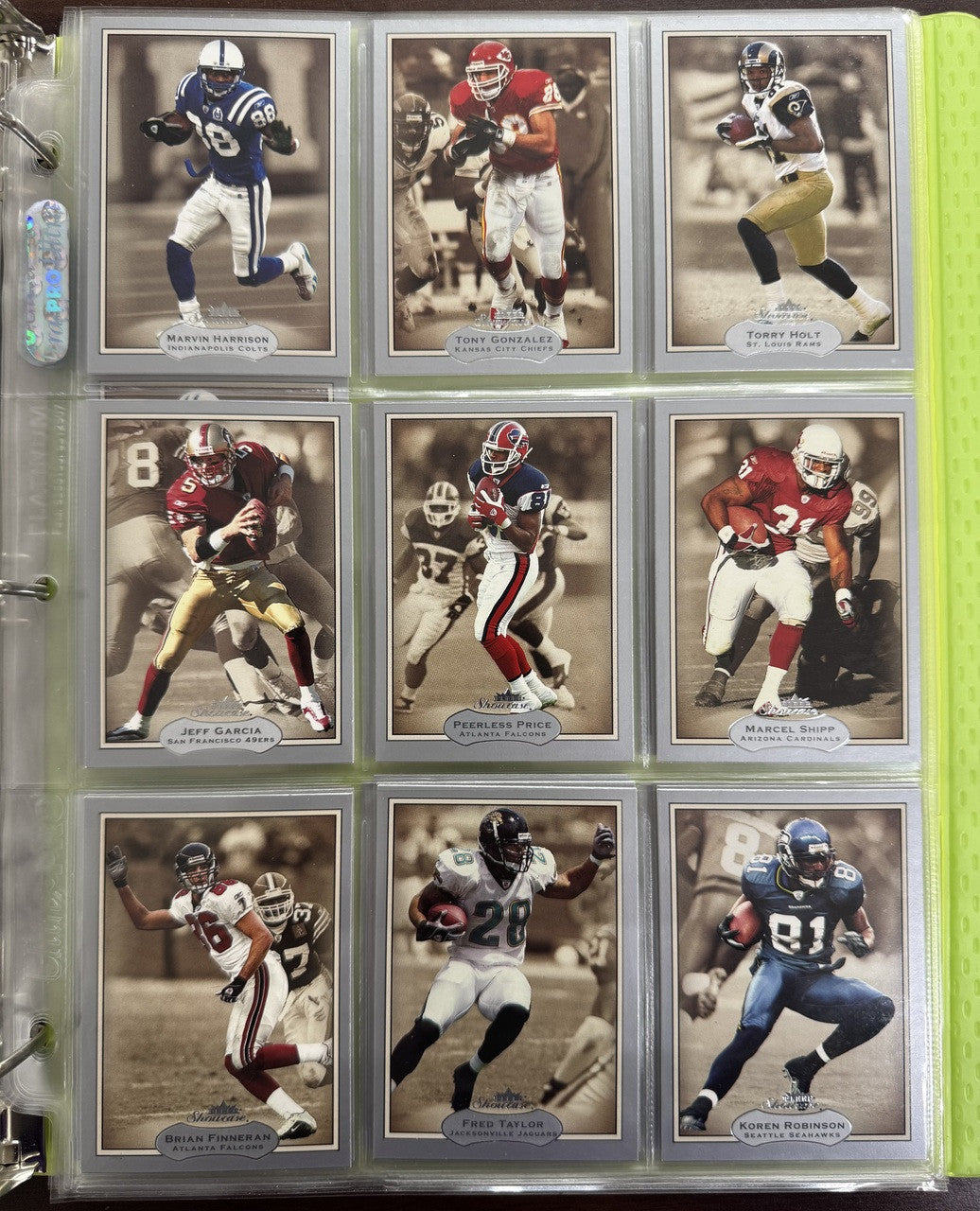 2003 Fleer Showcase Football Complete Base Set (90)