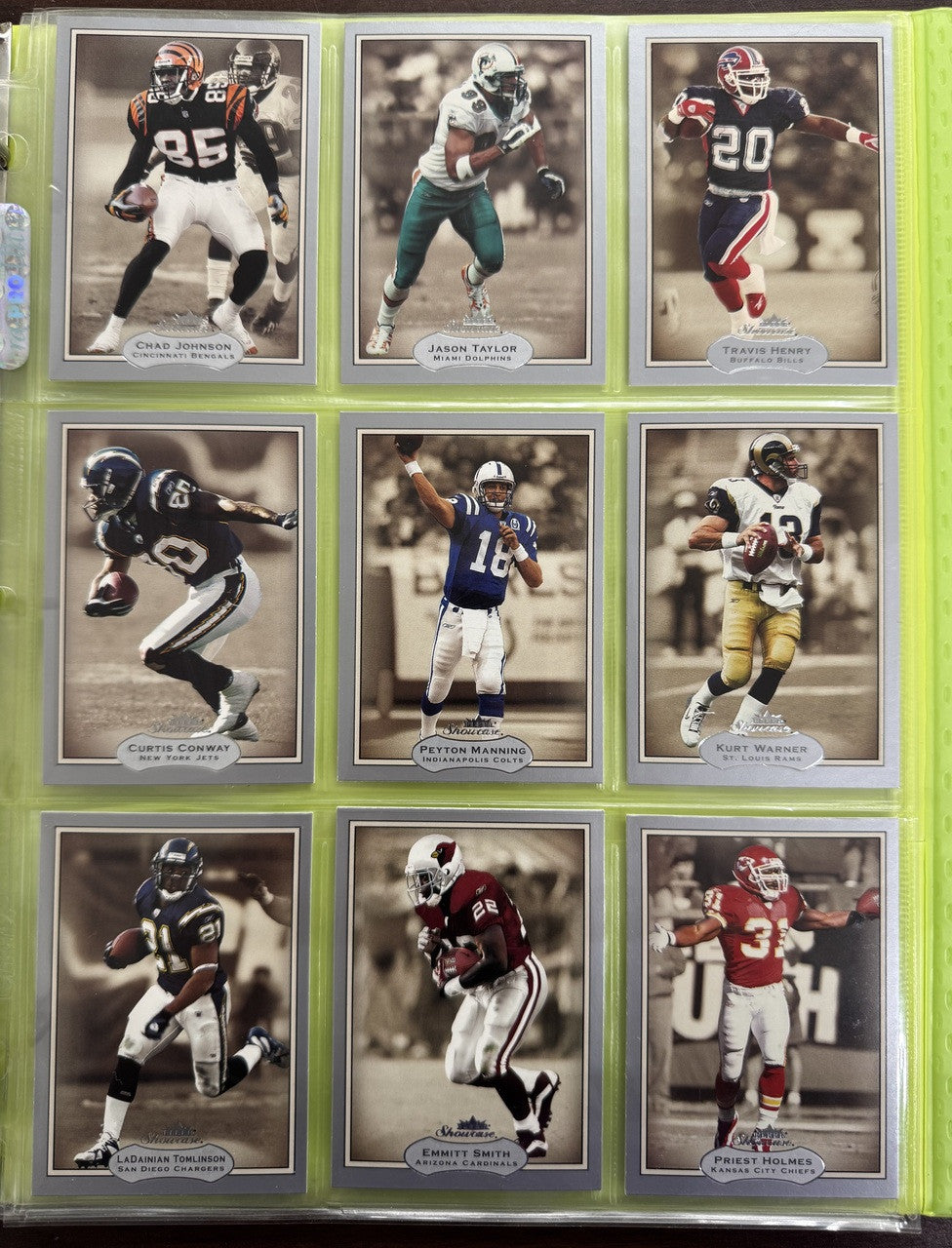 2003 Fleer Showcase Football Complete Base Set (90)