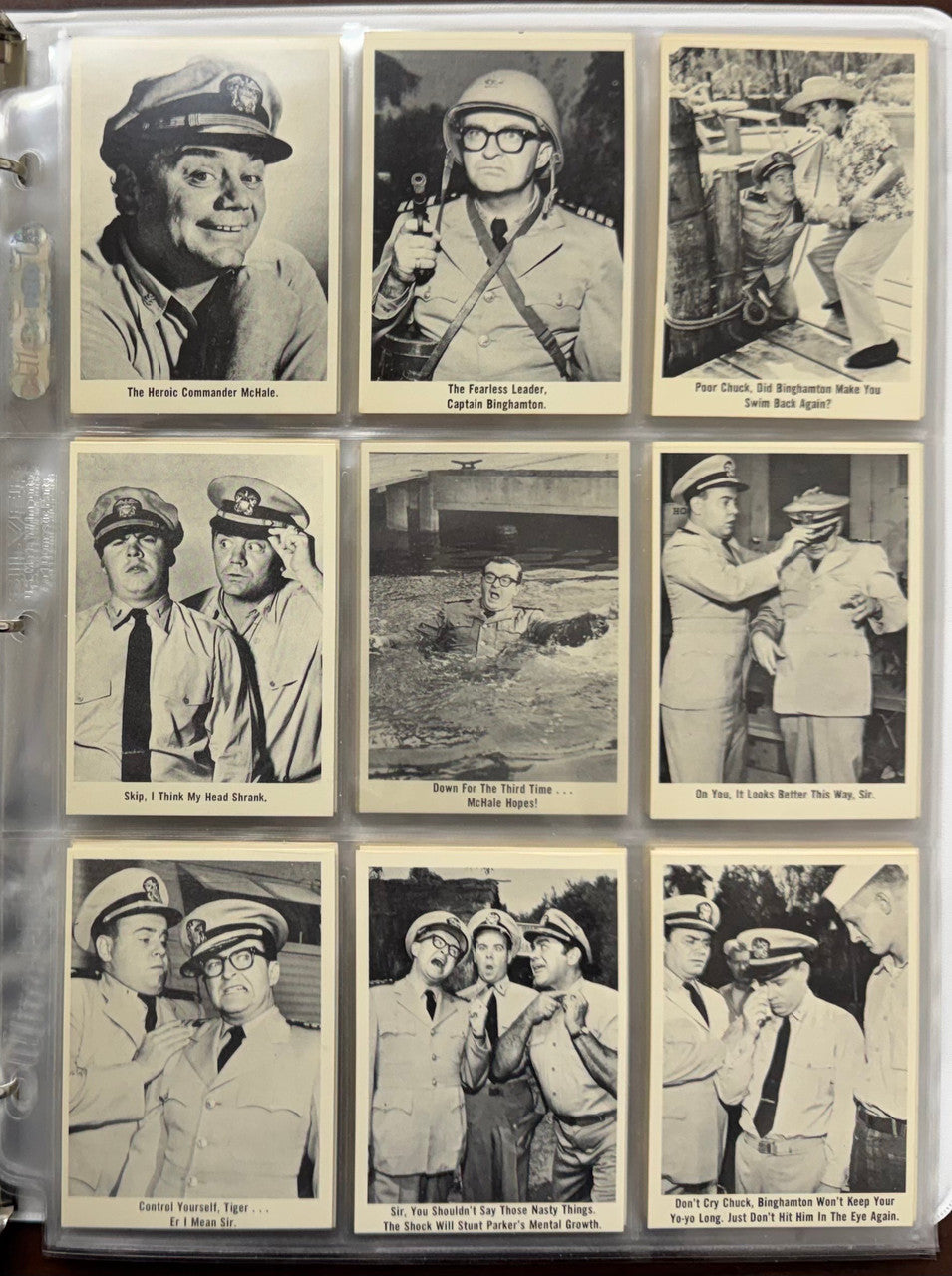 1965 Fleer McHale's Navy Complete Card Set (66/66) EX-NM