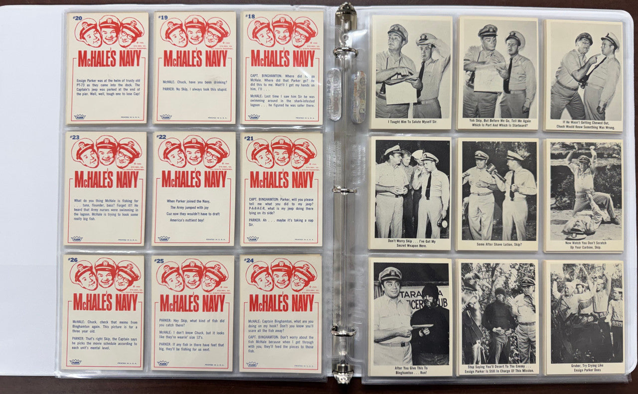 1965 Fleer McHale's Navy Complete Card Set (66/66) EX-NM