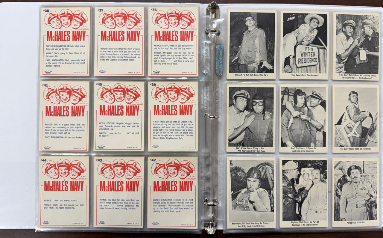 1965 Fleer McHale's Navy Complete Card Set (66/66) EX-NM