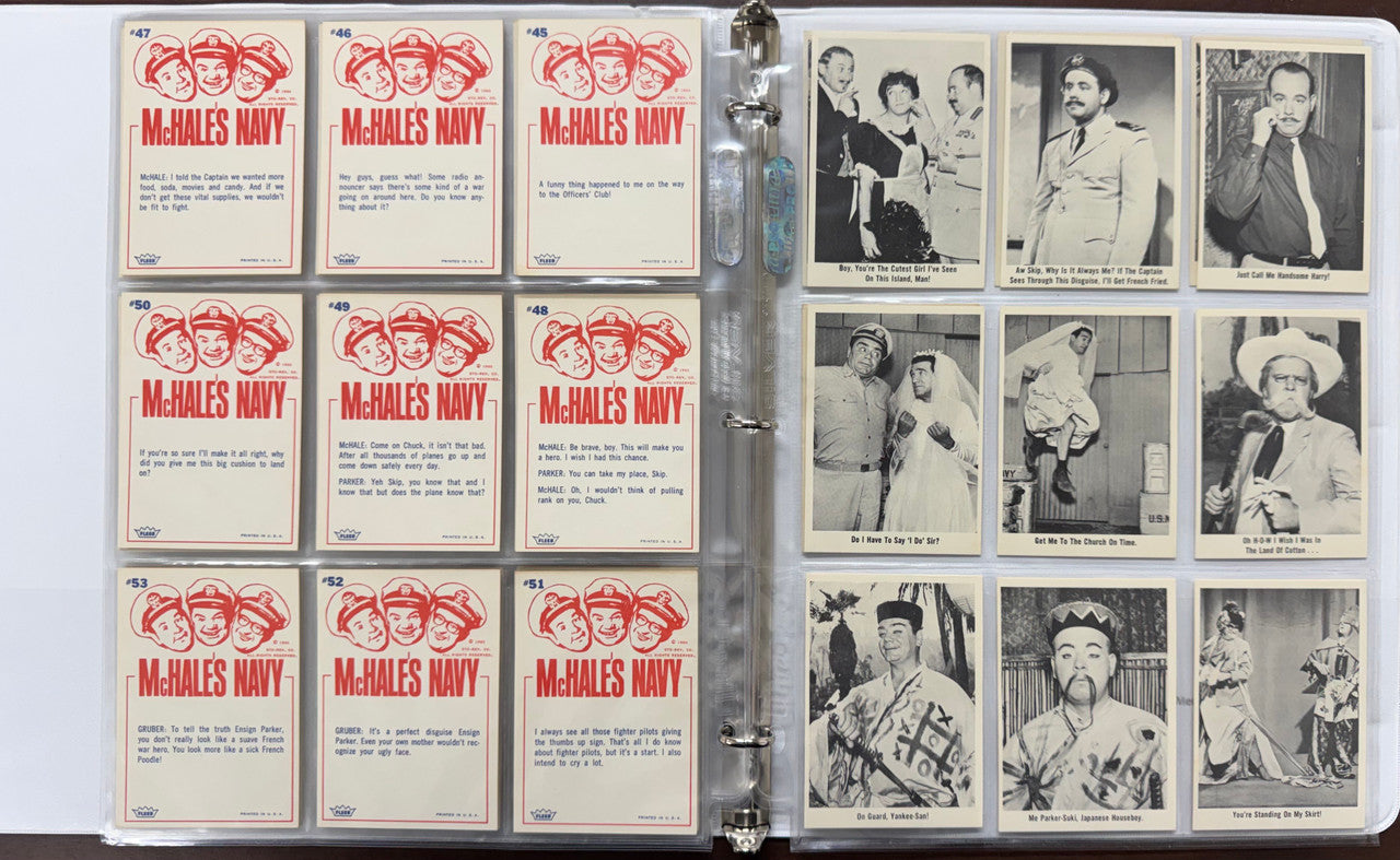 1965 Fleer McHale's Navy Complete Card Set (66/66) EX-NM