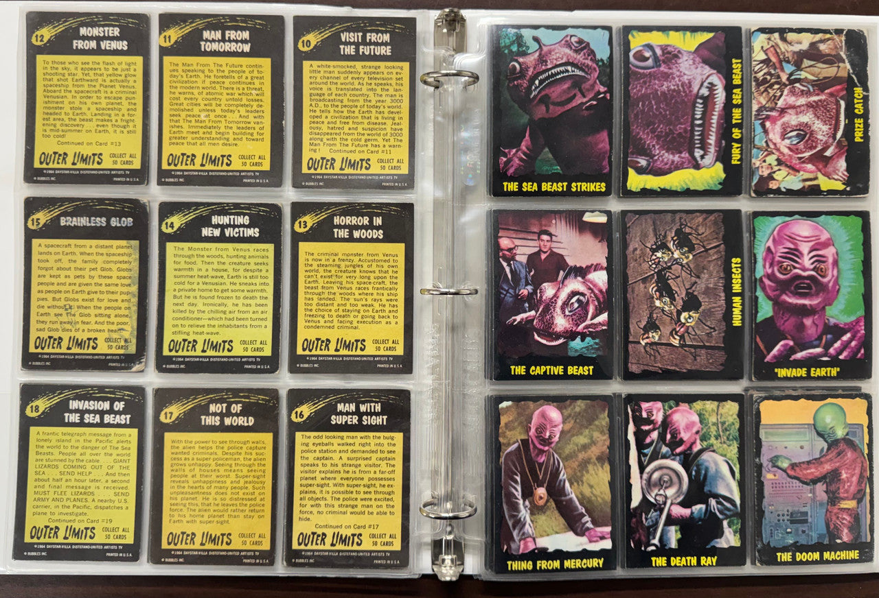 1964 Topps Monsters from Outer Limits Complete Card Set (50/50)