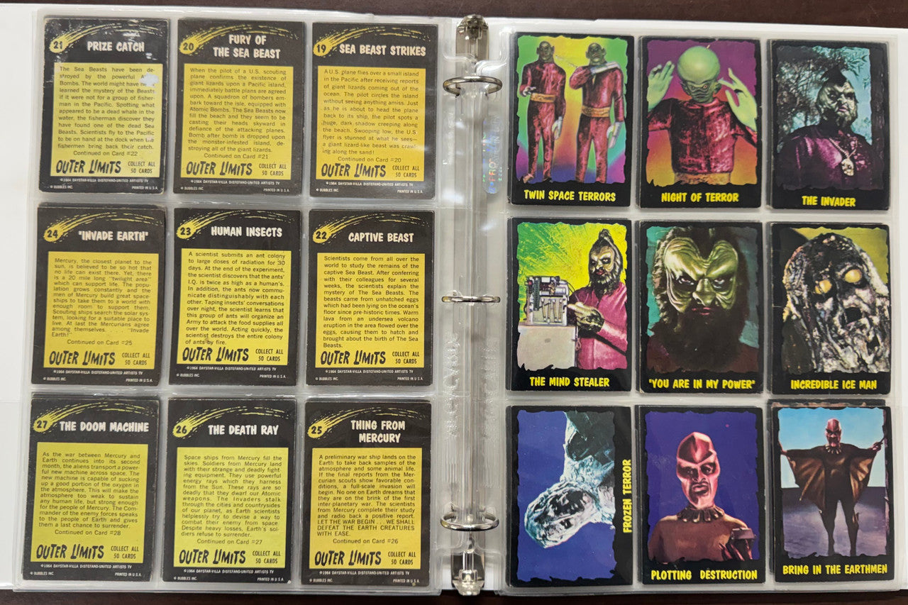 1964 Topps Monsters from Outer Limits Complete Card Set (50/50)