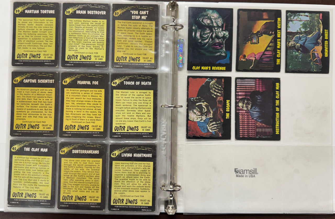 1964 Topps Monsters from Outer Limits Complete Card Set (50/50)