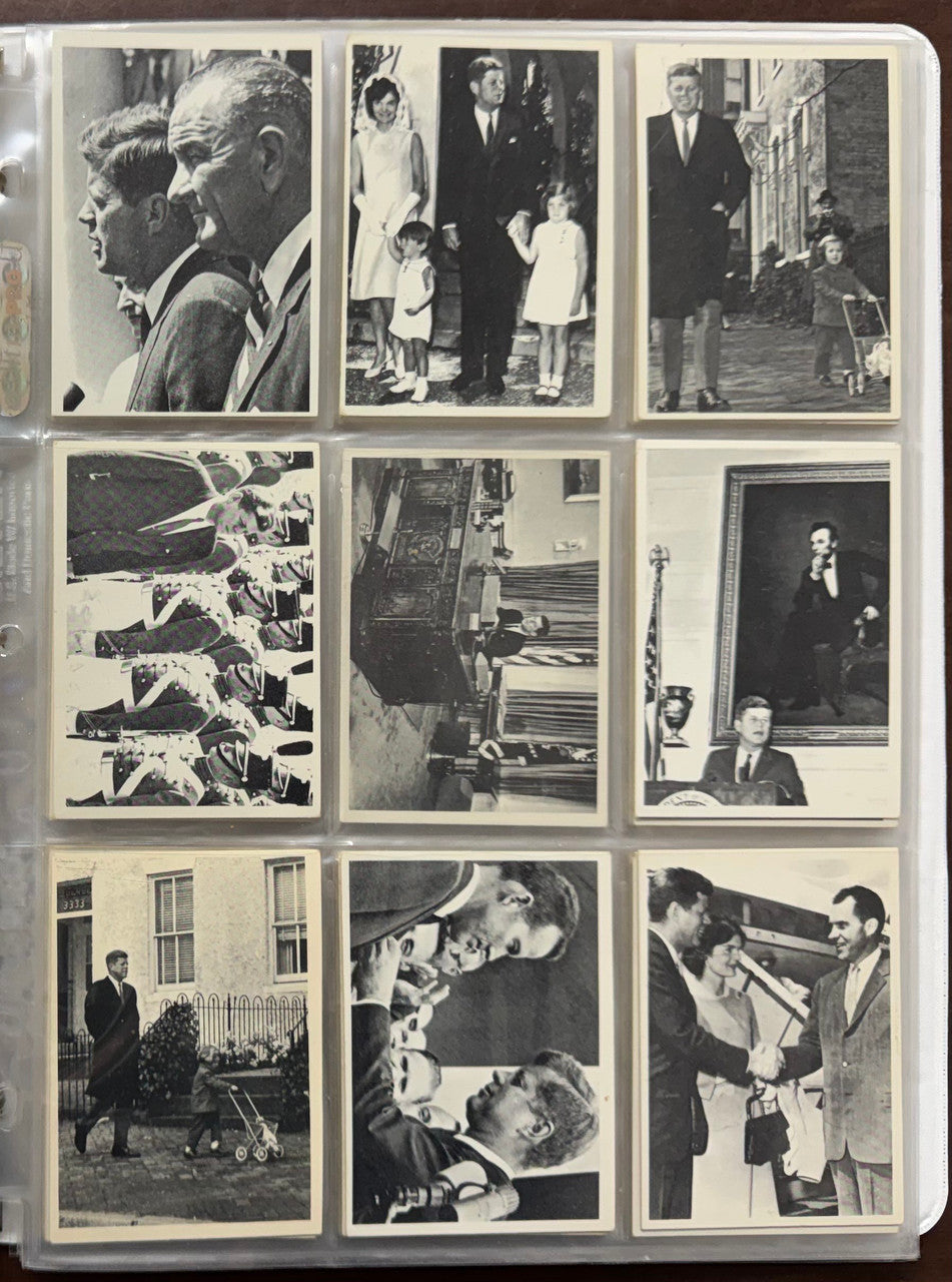 1964 Topps John F. Kennedy Complete Card Set (77/77) EX