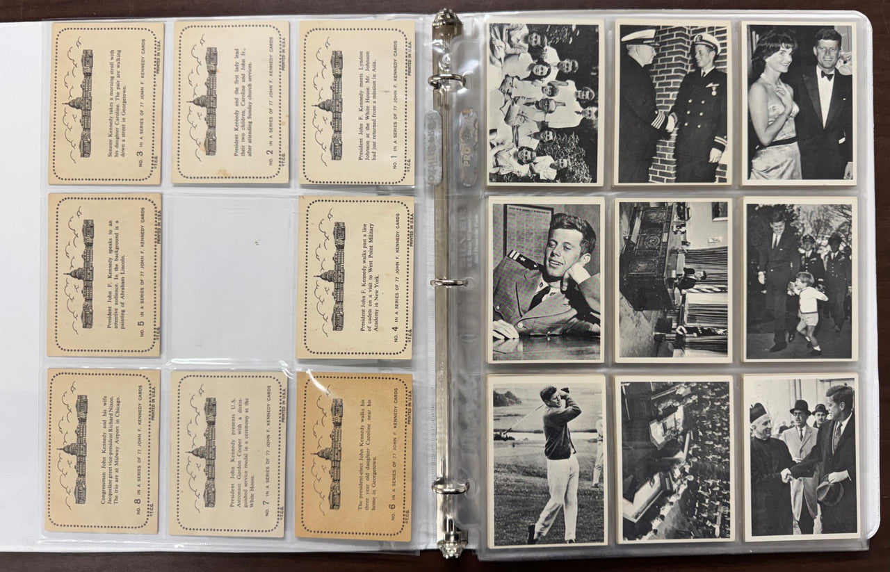 1964 Topps John F. Kennedy Complete Card Set (77/77) EX