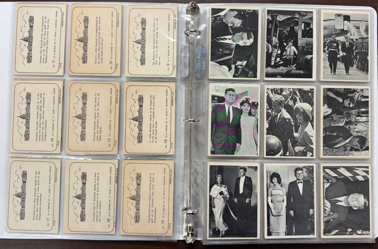 1964 Topps John F. Kennedy Complete Card Set (77/77) EX
