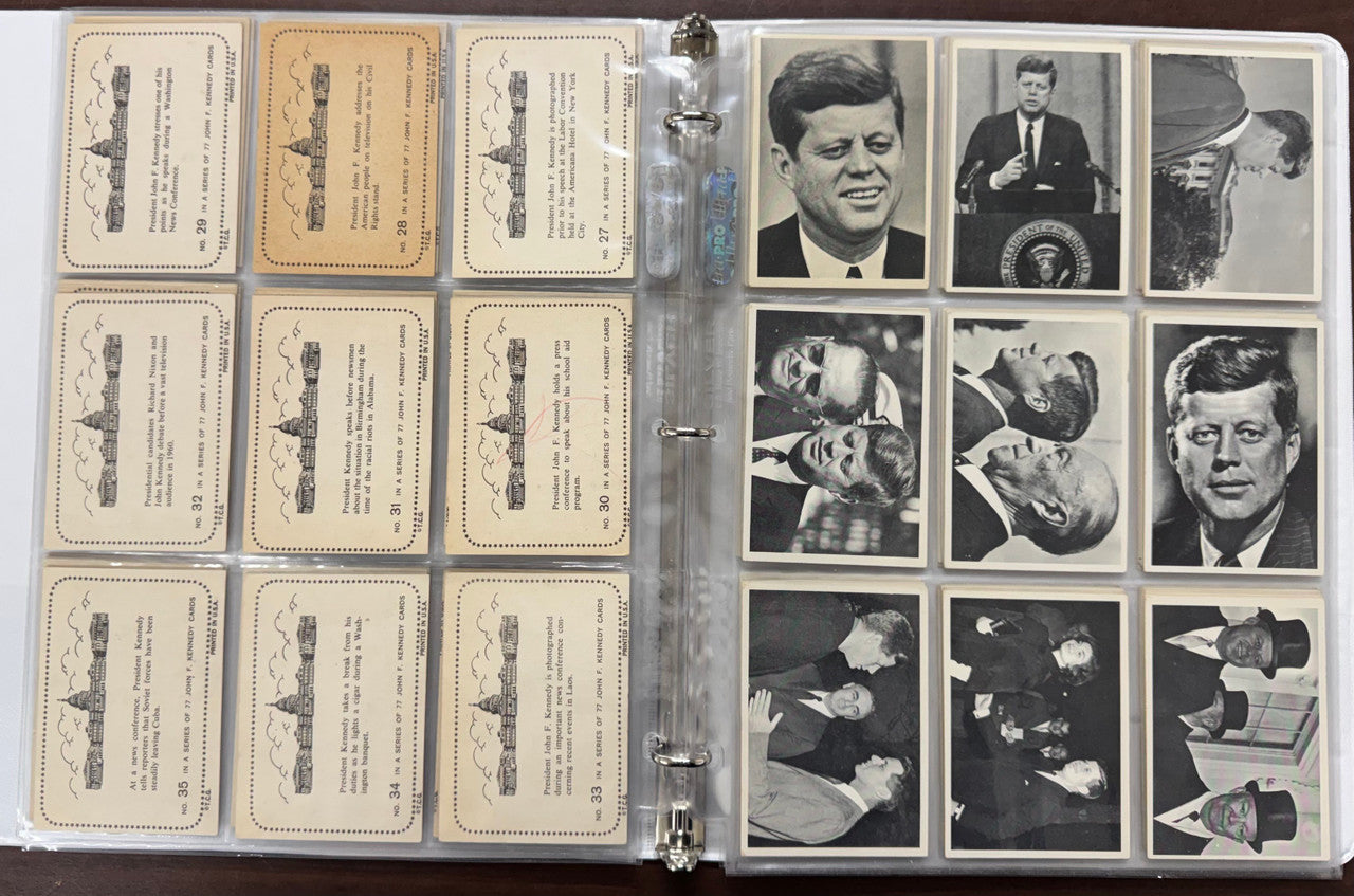 1964 Topps John F. Kennedy Complete Card Set (77/77) EX