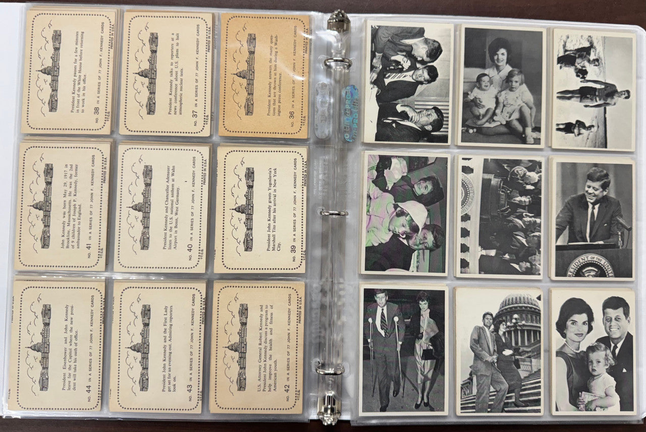 1964 Topps John F. Kennedy Complete Card Set (77/77) EX