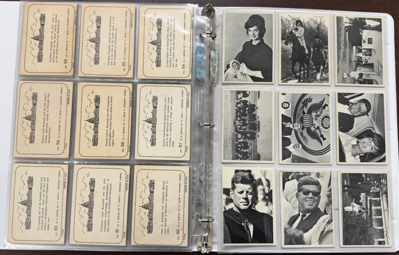 1964 Topps John F. Kennedy Complete Card Set (77/77) EX